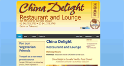 Desktop Screenshot of chinadelightcorvallis.com